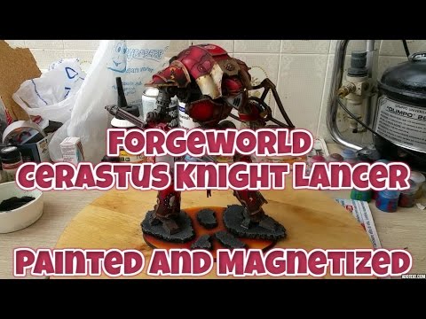 Forgeworld Cerastus Knight Lancer painted and fully magnetized