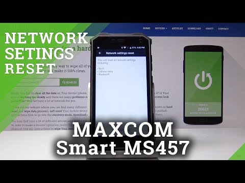 How to Reset Network Settings in MAXCOM Smart MS457 Strong - Restore Wi-Fi Setup