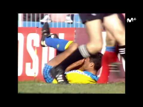 1990-91 J.38 Cadiz Zaragoza (2-1) Recordando al árbitro Pérez Sánchez