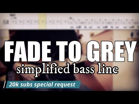 Fade To Grey - Visage | Simplified bass line with tabs #191