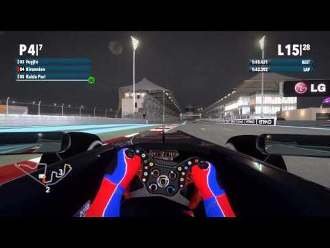F1 2012 - TNC5 - Abu Dhabi - Full Race with audio and timing bugs