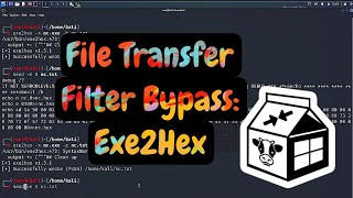 Download the video "How to use Exe2Hex in Linux. [File Transfer Filter Bypass: Exe2Hex]"