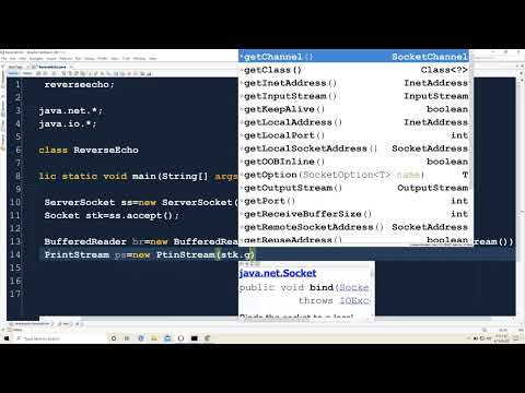 27 3 Multithreaded Reverse Echo Server In Java Abdul Bari Java Course