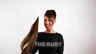 The RUBY 30" Salon-Quality Hair Extension - Infinite Celebrity Looks With StyleFlex (Black)