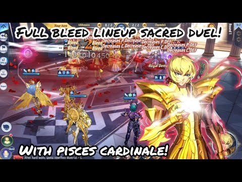 Saint Seiya: Awakening (KOTZ) - Full Bleed Lineup Sacred Duel! With Pisces Cardinale True DMG!