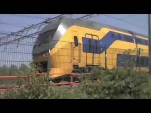 Treinen langs het Westerpark