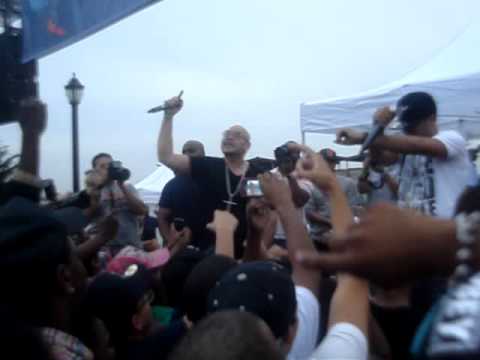 P-MONEY PT CARIBBEAN TV @ BRONX FLAVOR SEEING FAT JOE ON THE STAGE HOLDING DOWN THE BRONX