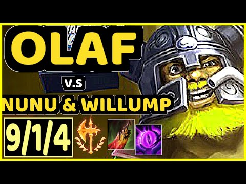 JULIUS (OLAF) vs NUNU & WILLUMP - 9/1/4 KDA JUNGLE CHALLENGER GAMEPLAY - NA