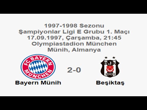 Bayern Münih 2-0 Beşiktaş 17.09.1997 - 1997-1998 UEFA Champions League Group E Matchday 1 (Ver. 2)