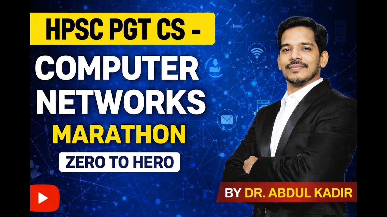 Computer Networks Marathon - I - Numerical and Concepts - HPSC PGT CS 2026