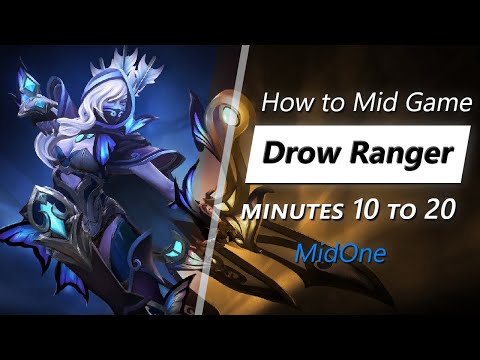 MidOne mid game Drow Ranger | Minute 10 to 20