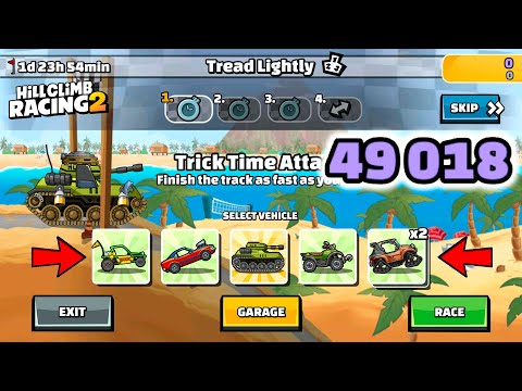 Hill Climb Racing 2 - 49018 points in TREAD LIGHTLY Team Event