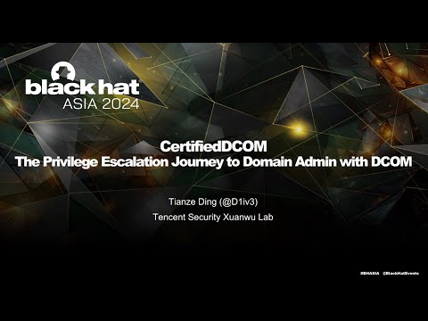 CertifiedDCOM: The Privilege Escalation Journey to Domain Admin with DCOM