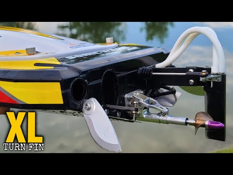 Testing Some BIG Turn Fins Sonicwake v2 - Rc Boat Drifting