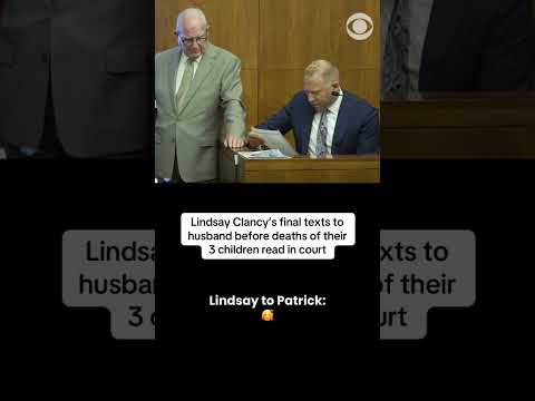 Hear Lindsay Clancy’s final texts to husband before deaths of their 3 children #shorts