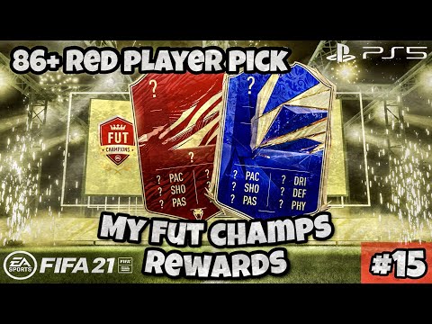 OPENING MY 86+ RED PLAYER PICK!! MY FUT CHAMPS REWARDS w/ BEST PACKS! FIFA 21 FUT CHAMPS REWARDS#15