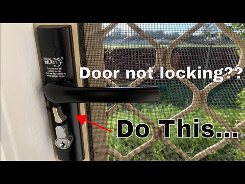 How to fix screen door lock - Not locking