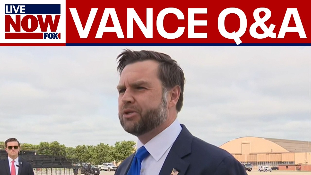 Vance speaks to reporters ahead of North Carolina trip