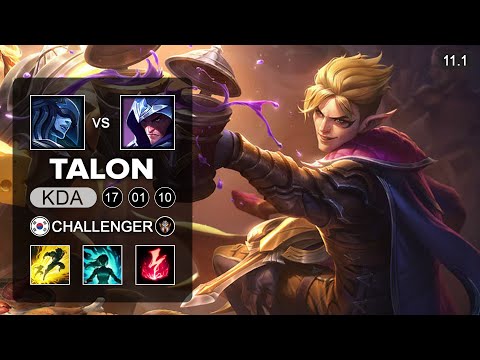 Talon Mid vs Lissandra - KR Challenger Patch 11.1