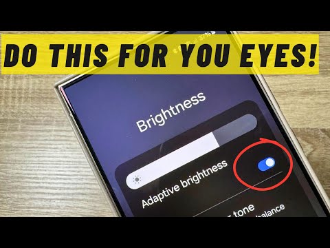 How to Enable / Disable ADAPTIVE BRIGHTNESS on Samsung Galaxy S24