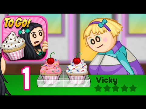 Papa's Cupcakeria To Go! - Gameplay Walkthrough Part 1 - Week 1 (Android, iOS)