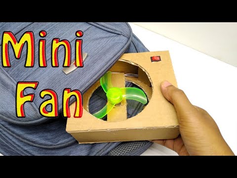 How to make a portable Mini Fan | DIY Mini Fan at home...