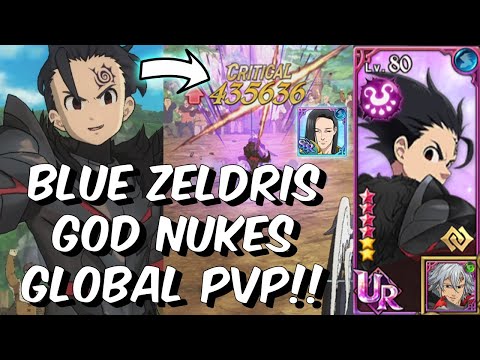 Blue Zeldris GOD NUKES Global PVP with Ludociel Crit Team - Seven Deadly Sins: Grand Cross