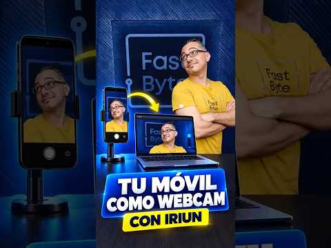 Convierte tu móvil en una webcam 📱 #IriunWebcam #Trucos #Tecnologia
