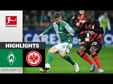Resumen de Werder Bremen vs Eintracht Frankfurt Matchday 11