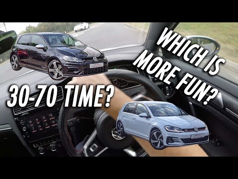 VW GOLF GTI VS GOLF R DRIVING POV/REVIEW // WHICH IS MORE FUN?