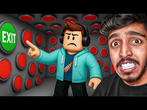 100 Buttons But Only 1 let you ESCAPE in ROBLOX.!