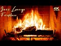 Relaxing Jazz Lounge Music Fireplace ~ Cozy Night Jazz Ambience