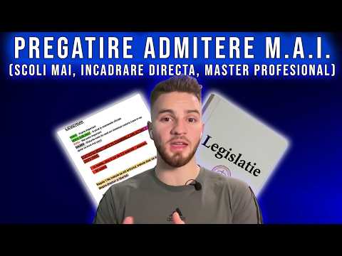 Pregatire din Legislatia MAI - Scoli MAI, Sursa Externa, Master Profesional