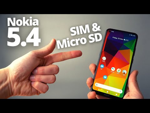 Nokia 5.4 - How to Insert SIM & MicroSD Memory Card