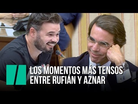 Los momentos más tensos entre Aznar y Rufián