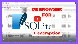 DB Browser how to create and open encrypted sqlite database file - (how to secure sqlite database)