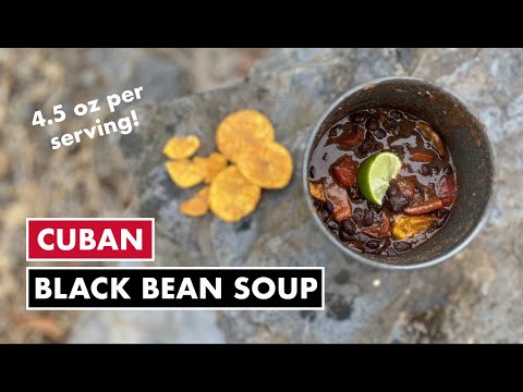 LOW WEIGHT Cuban Black Bean Soup | Fast, Easy Hiking | Camping | Backpacking | Meals | Recipes