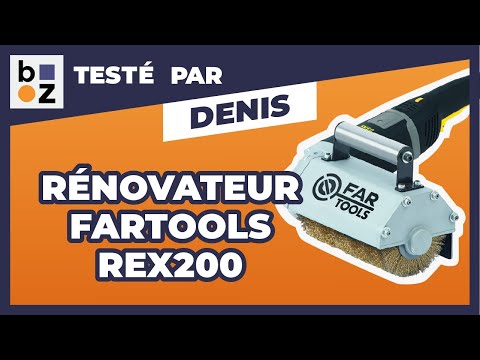 Rénovateur extérieur à brosses 1800 W - REX 200 FARTOOLS