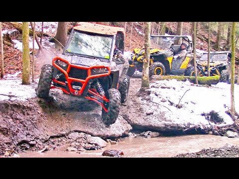 Scenic SxS Trail Ride in the Canadian Wilderness - Polaris RZR XP vs Can-Am Maverick X DS Offroading