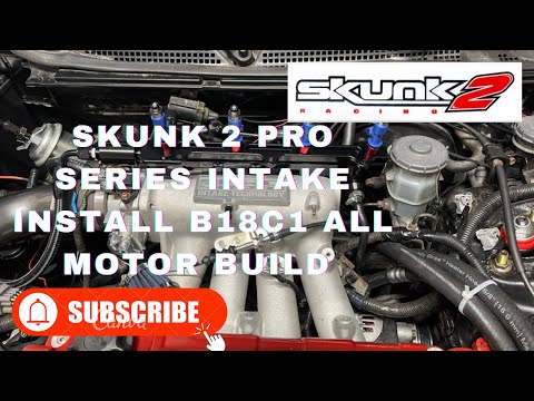 2000 Integra skunk2 intake manifold skunk 2 honda parts skunk2 74mm throttle body install