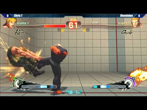 Winter Brawl 9 - USF4 - Top 8 - Chris Tatarian (Ken) vs Dieminion (Guile)
