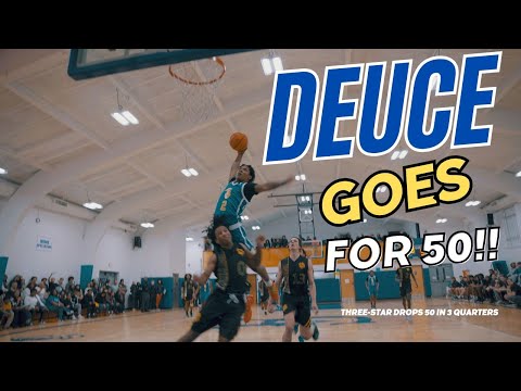 "HE'S GOT 50!!" #26 PG in the country Deuce Jones drops 51 in 3 quarters!