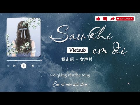 [Vietsub] Sau Khi Anh Đi ( bản thâm tình) (我走后 (深情版)) (Giọng nữ cover) Nhạc Trung tâm trạng hay nhất