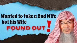 He wanted to take a 2nd wife without telling the first, now she wants divorce, how to convince her t