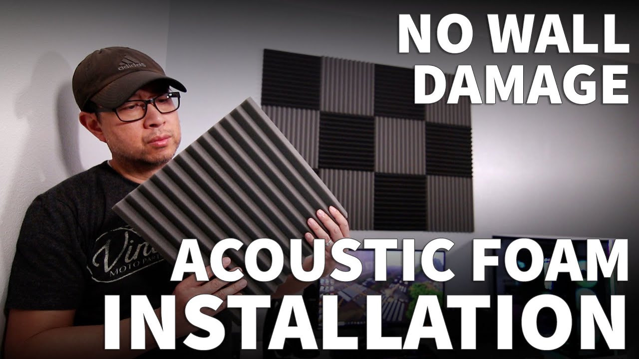 How to Hang Acoustic Foam Without Damaging Your Walls Install Acoustic Foam Panels Quick and Easy