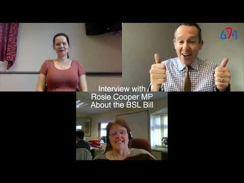 Interview with Reg Cobb and Rosie Cooper MP about the BSL Bill