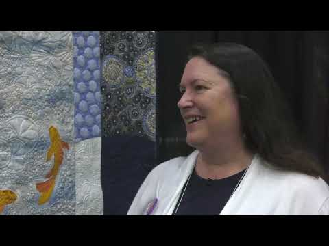 Diane Gilleran Displays Playful Koi Quilt at AQS QuiltWeek