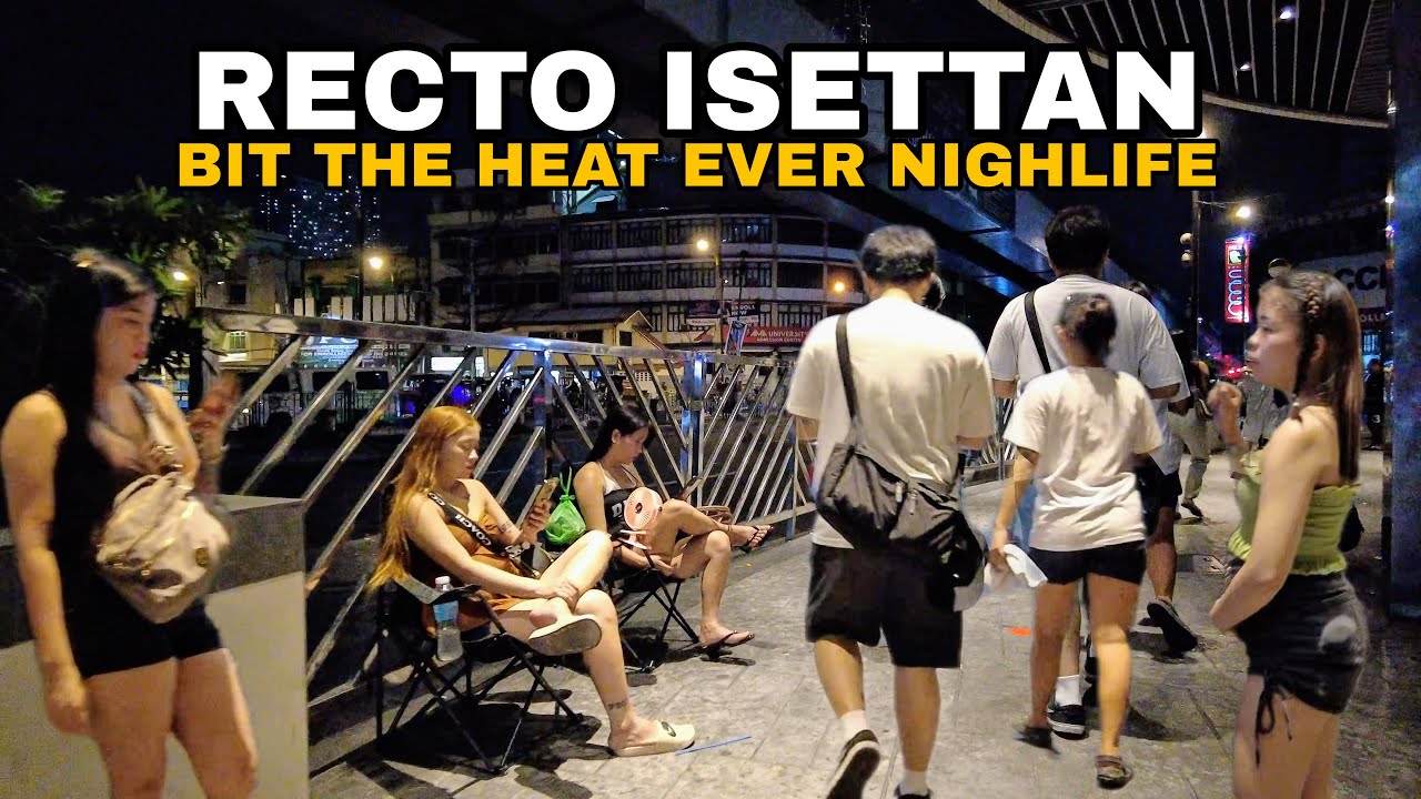 BIT THE HEAT IN RECTO AVENUE + ISETANN | HOTTEST NIGHTSCENE WALKTOUR IN MANILA PHILIPPINES[4K]