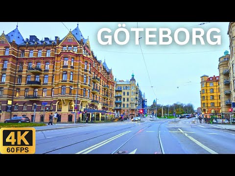 GOTHENBURG (GÖTEBORG) Sweden 🇸🇪 | Scenic City Driving Tour in 4K HDR 🚗