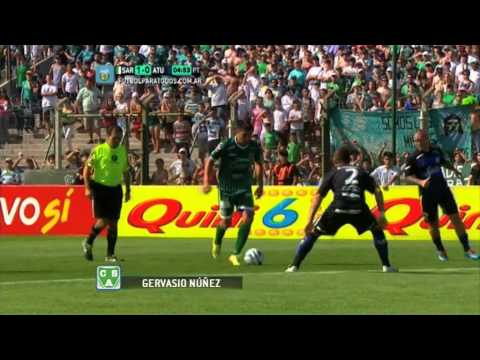 Gol de Núñez.Sarmiento 1 Atlético 0.Fecha 18.Torneo Primera B Nacional.FPT